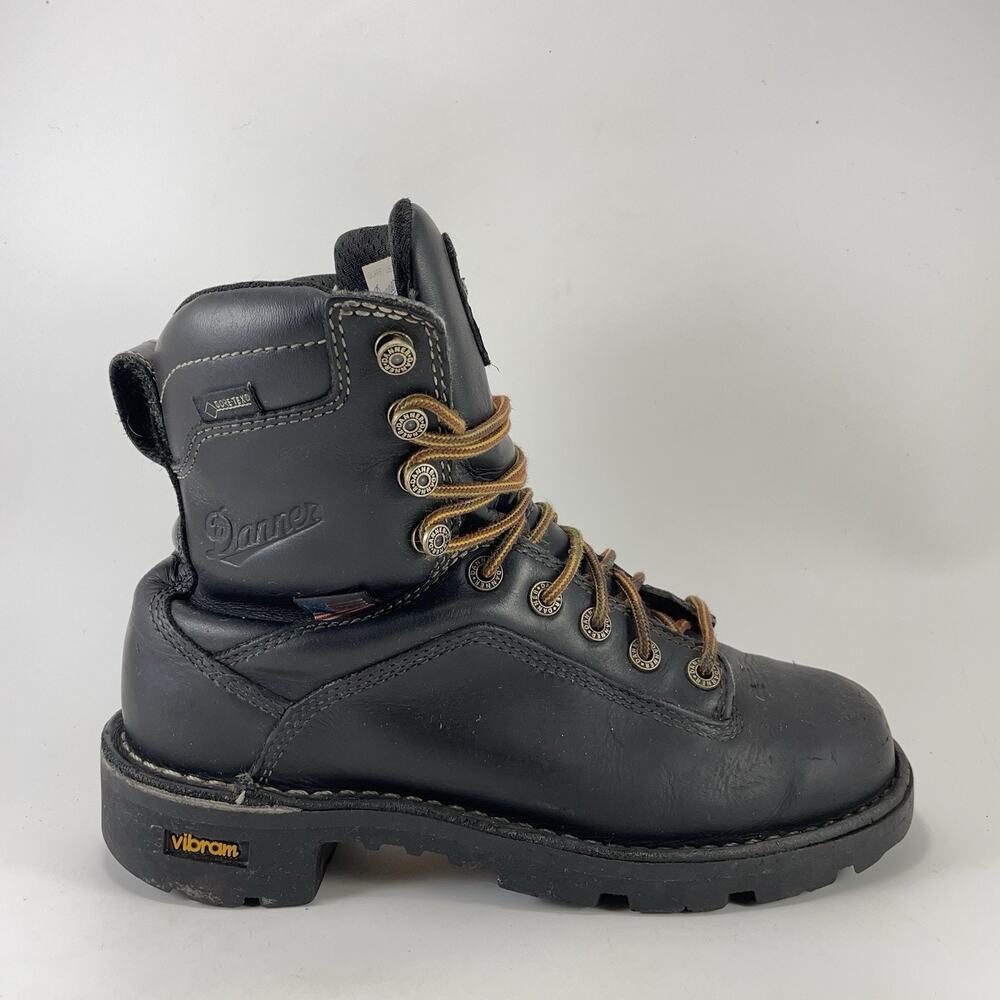 Danner Quarry USA 7” Black Leather Gore-Tex Work Boots Womens Size 7.5 M